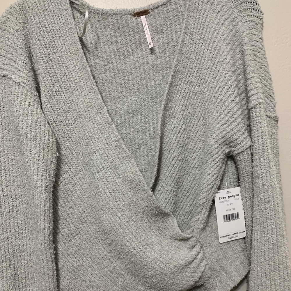 XS grey free people sweater